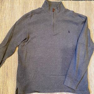 Men’s Polo Rib Quarter-Zip Pullover